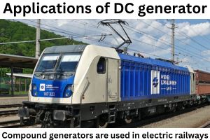 What are the applications of DC generator?